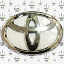 TOYOTA AYGO 2005-2014 REAR CAR EMBLEM BADGE LOGO SILVER CHROME BOOT LID 120x82mm