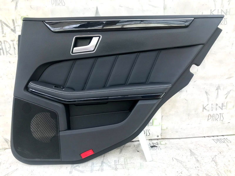 MERCEDES W212 2010-15 SALOON REAR DOOR LEATHER CARD COVER RIGHT DRIVER SIDE