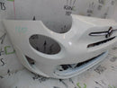 FIAT 500 S SPORT 2016-ON FACELIFT FRONT BUMPER IN WHITE + BADGE 735619571