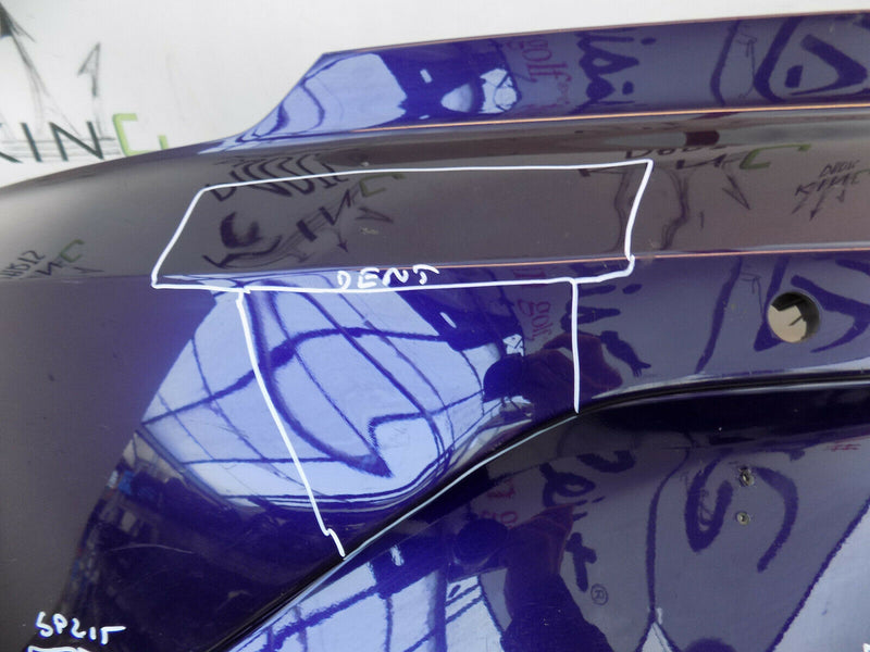 VW SCIROCCO 2008 - 2013 BLIUE REAR BUMPER GENUINE  1K8807421M