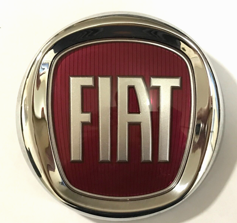 FIAT 500 2015-ON FRONT BUMPER GRILL CHROME LOGO BADGE EMBLEM B632