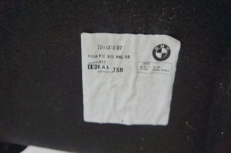 BMW 5 SERIES F10 2010-2017 GENUINE BOOT LID COVER TRIM LINING CARPET 7204372