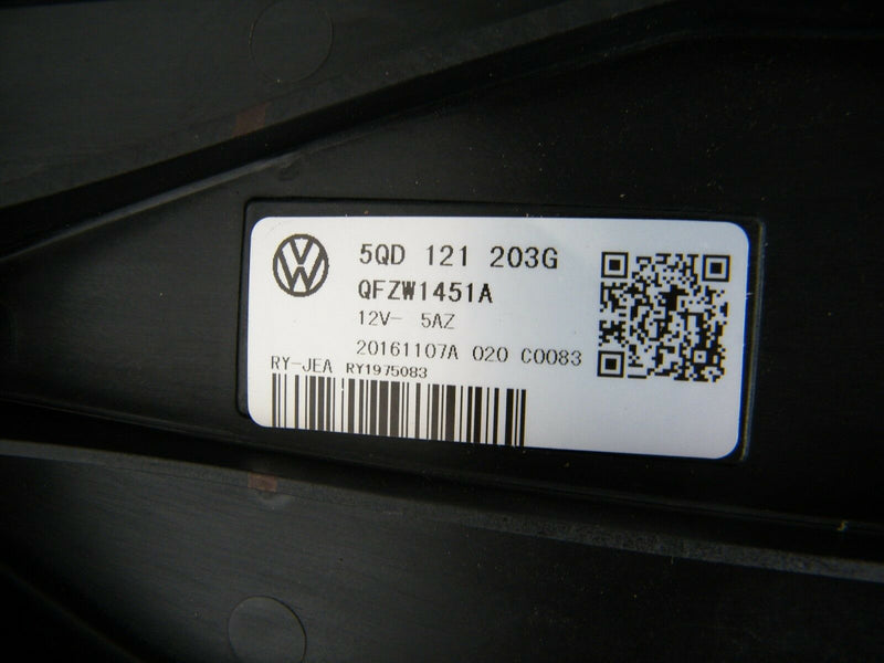 VW GOLF MK7 2013-2017 RADIATOR FAN HOUSING FRAME GENUINE 5Q0121203 G