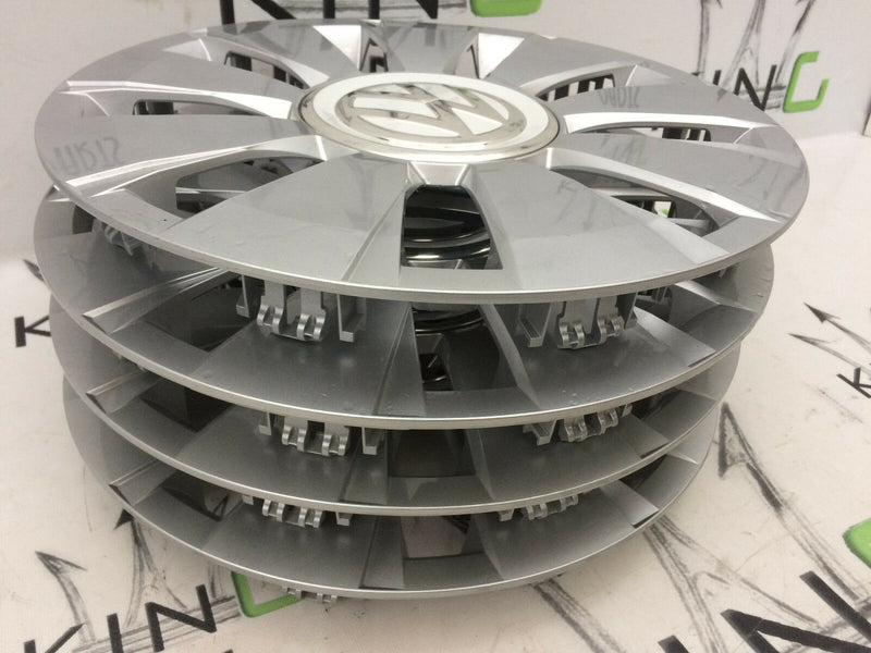 VW UP 2011-2017 FOX GENUINE CAPS 4x WHEEL TRIMS 14' CAP COVERS 1S0601147G