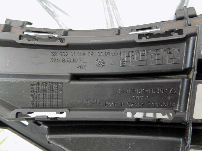 VOLKSWAGEN GOLF MK7 2017-2019 FRONT BUMPER CENTRE GRILL 5G0853677L CHROME