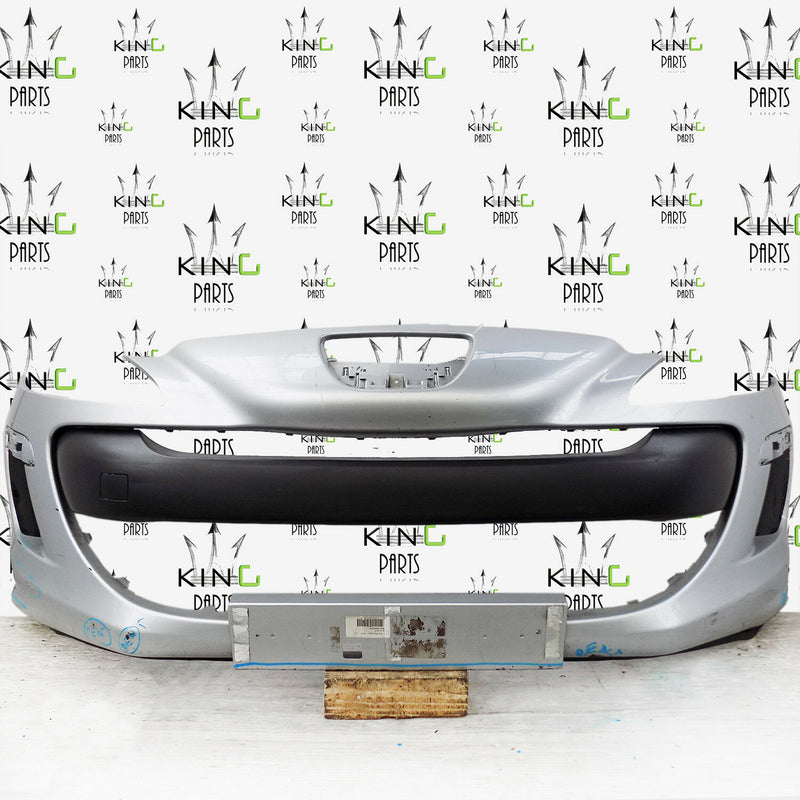 PEUGEOT 308 MK1 T7 2007-2010 SILVER FRONT BUMPER GENUINE 9680484677