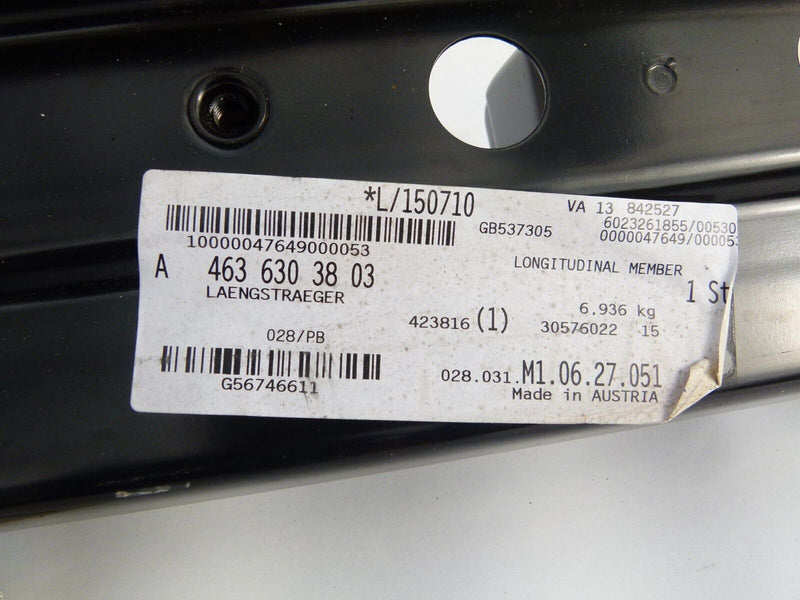 MERCEDES W463 2018-ON FRONT BUMPER BAR REINFORCER GENUINE A4636303803