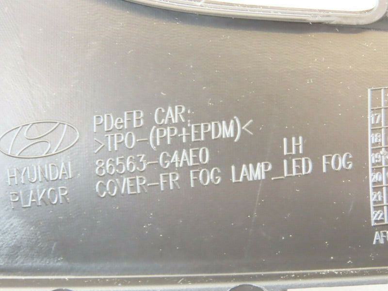 HYUNDAI i30 2019-ON FASTBACK FRONT FOG LIGHT LEFT GRILLE *NEW* 86563-G4AE0
