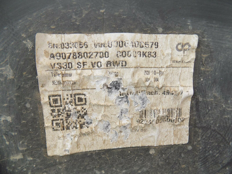 MERCEDES SPRINTER A910 2018-ON FRONT BUMPER PATTERN GREY A9108850000