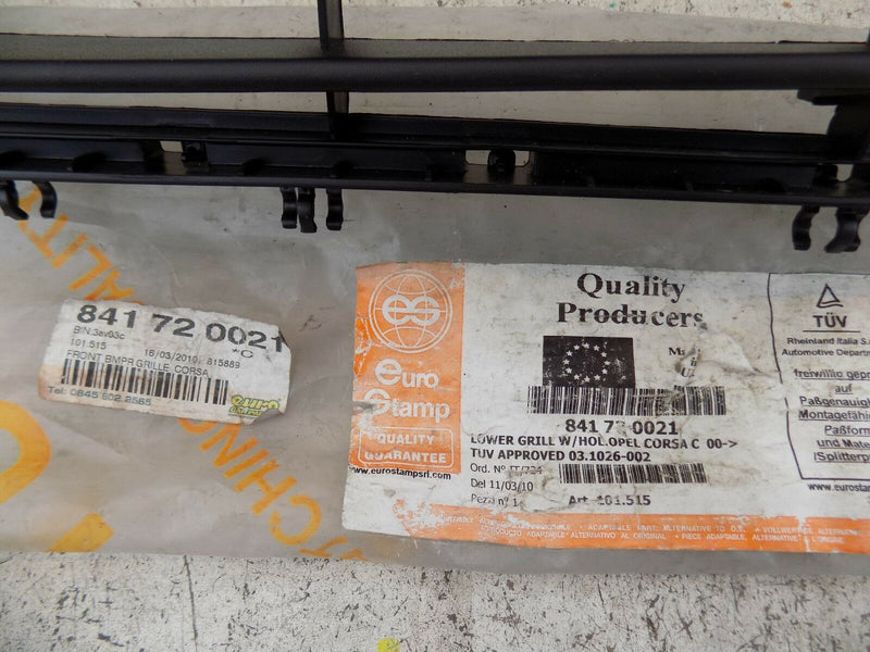 VAUXHALL CORSA C 2000-2006 LOWER GRILL FRONT 841720021 (B01-10)