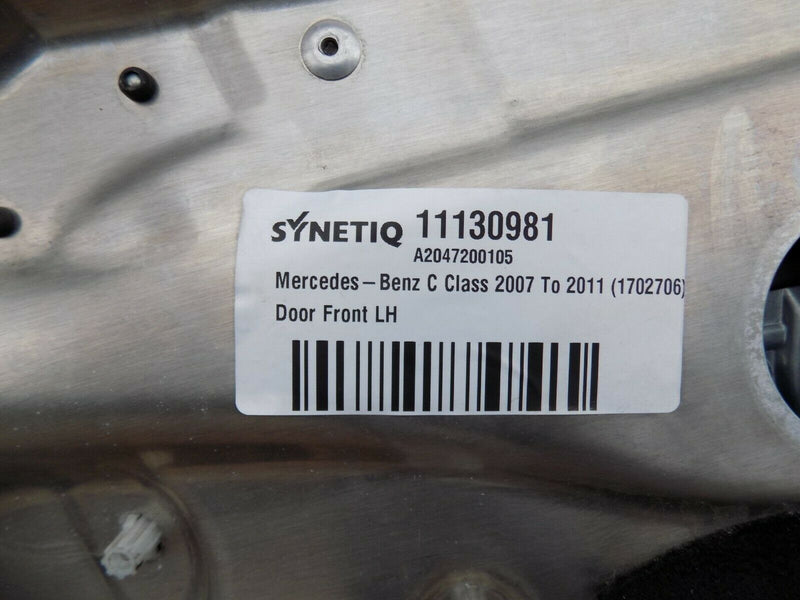 MERCEDES C CLASS W204 PASSENGER FRONT DOOR SILVER 07-14 A2047200105