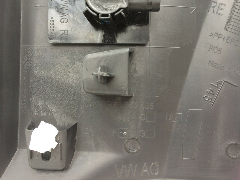 VW CRAFTER 7C 2018 REAR TRIM MOULDING RIGHT SIDE PROTECT PANEL PDC 7C0853536