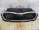 SKODA OCTAVIA 4 MK4 2020-ON FRONT BUMPER GRILL WITH RADAR COBVR FLAP OEM