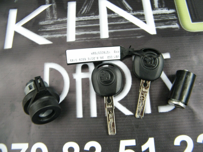 Skoda Citigo 2011-2015 Key Set Ignition Switch Fuel Cap Lock 2 Standart Keys