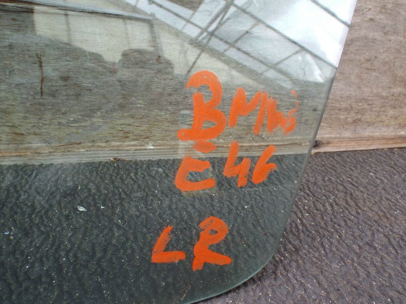 BMW E46 3 Series 1998-2007 Saloon Rear Door Window Glass Left Passenger Side N/S