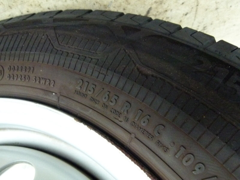 VW TRANSPORTER 2003-15 T5 STEEL RIM 16" TYRE 215/65/16 6.5J ET52 7H8601027