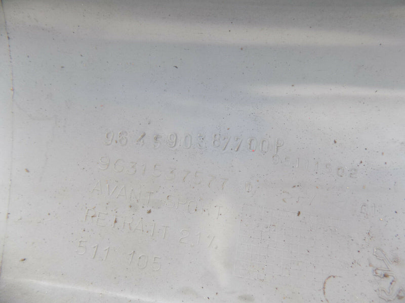 PEUGEOT 206 SW SPORT 02-09 FRONT BUMPER TOP TRIM MOULDING PANEL 9645903877 B5149