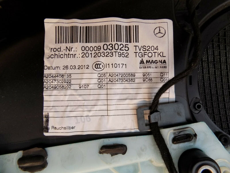 MERCEDES C CLASS C180 W204 ESTATE 2007-2014 FCL  REAR LEFT DOOR CARD UPHOLSTERY