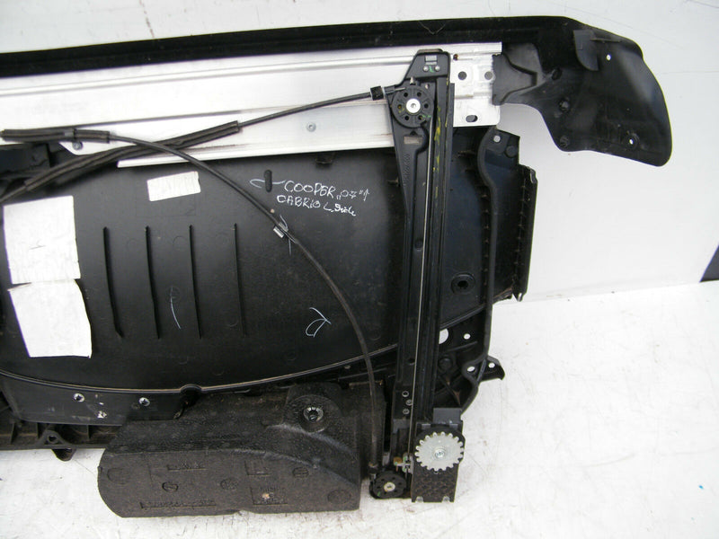 MINI COOPER S R56 R57 06-13 FRONT DOOR LEFT CARD PANEL & WINDOW WINDER REGULATOR