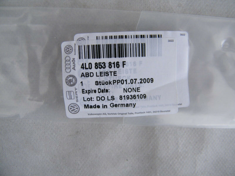 Audi Q7 2008-2012 Rear Right Door Moulding Strip Chrome Cover 4L0853816F (VW31)