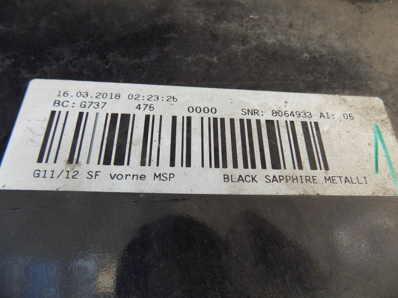 BMW 7 SERIES G11 G12  2015-ON FRONT BUMPER GENUINE 72758411