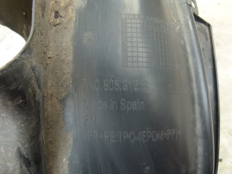 VW SHARAN MK2 2010-22 FRONT RIGHT WHEEL MUD GUARD GENUINE 7N0805912