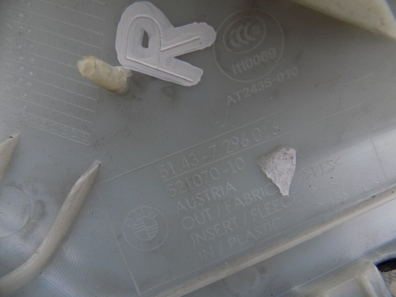 BMW F30 F31 2012-2015 RIGHT DRIVER SIDE A-PILLAR COVER TRIM PANEL 7296016 #