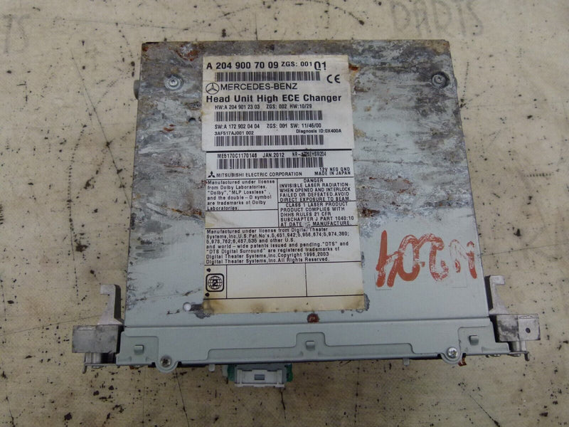 MERCEDES C CLASS W204 2007-2011 CAR RADIO HEAD UNIT GENUINE A2049007009