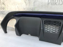 FIAT 500 ABARTH 595 LCI 2016-ON REAR BUMPER DIFFUSER & BLUE TRIM MOULDING