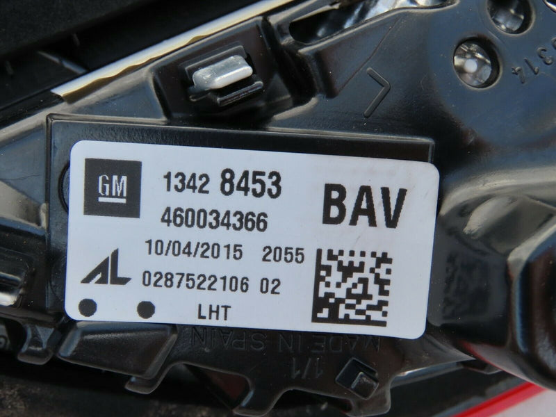 VAUXHALL CORSA E 5DR 2014-2019 TAILGATE LEFT PASSENGER LIGHT LAMP 13428453