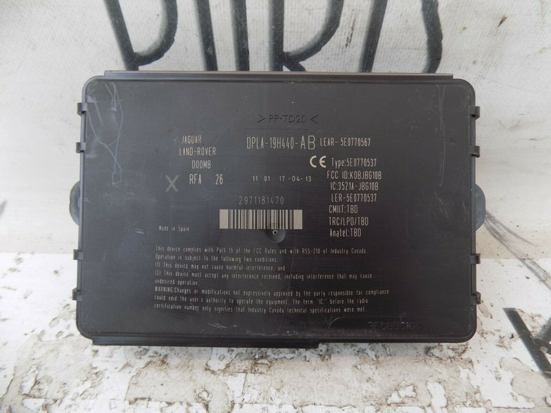 LAND ROVER RANGE ROVER EVOQUE 2011-2019 CENTRAL LOCKING ECU CONTROL UNIT