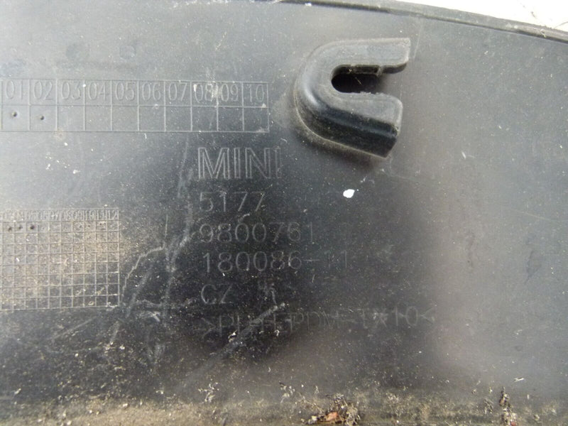 MINI COUNTRYMAN R60 LCI 2014-16 FRONT LEFT WHEEL ARCH TRIM GENUINE 9800761