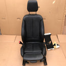 BMW F30 F31 SALOON ESTATE GENUINE FRONT SEAT BLACK LEATHER LEFT SIDE & SEATBELT