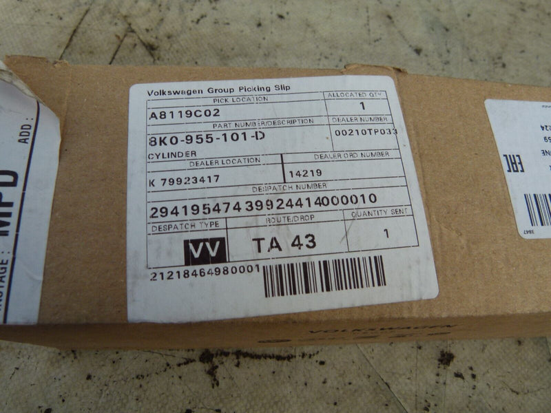 AUDI A4 B8 8K 2007-11 LEFT HEADLIGHT WASHING NOZZLE GENUINE 8K0955101