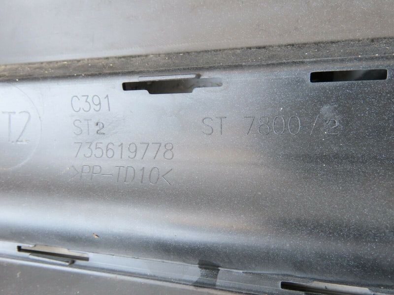 FIAT 500 2015-ON FACELIFT REAR BUMPER BLACK *NO PDC* 735619778