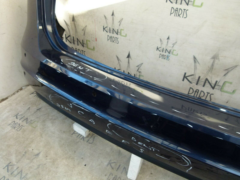 VW SHARAN MK2 7N 2010-2015 NAVY BLUE REAR BUMPER GENUINE 4x PDC 7N0807421