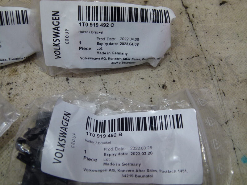 VW TOURAN LCI 2010-2015 4X REAR PDC BRACKET & HARNESS GENUINE 1T0919492