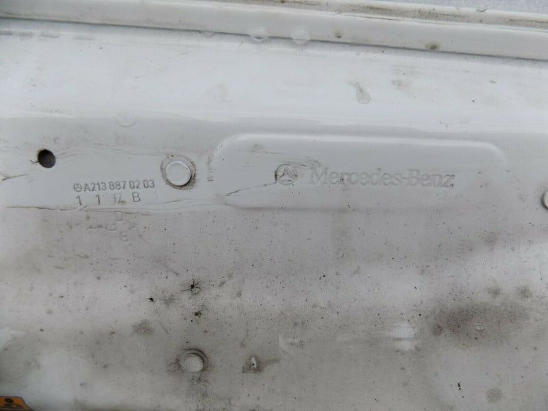 MERCEDES E CLASS W213 2016-on BONNET HOOD WHITE A2138870203