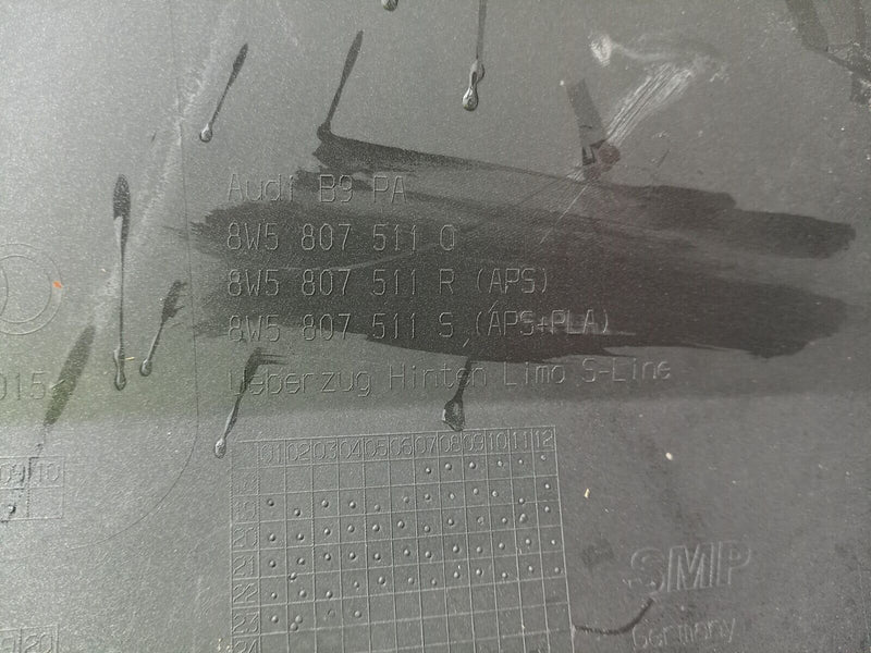 AUDI A4 B9 S LINE 2019-ON SALOON REAR BUMPER 8W5807511Q