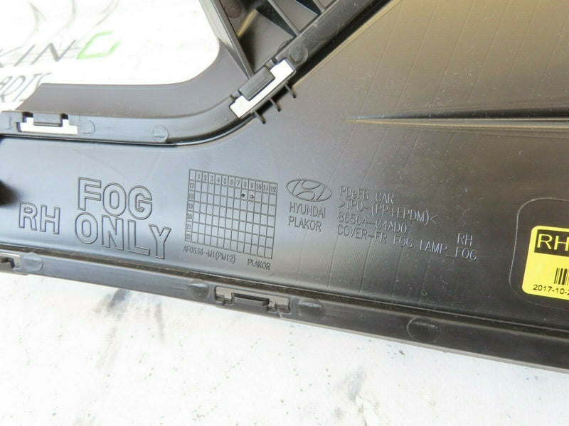 HYUNDAI i30 2019-ON FASTBACK FRONT FOG LIGHT RIGHT & LEFT GRILLE *NEW G4AD0