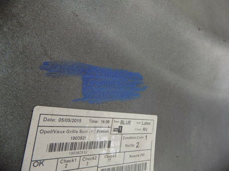 VAUXHALL VIVARO FRONT BUMPER UPPER RADIATOR GRILL PANEL OEM  623100248R