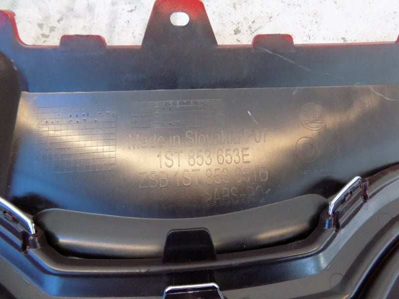 SKODA CITIGO E iV ELECTRIC 2019-UP FRONT BUMPER GRILL 1ST853653E RED+SILVER TRIM
