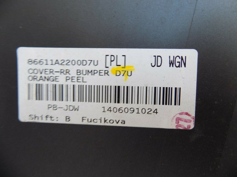 KIA CEED MK2 SW JD 12-16 SPORTSWAGON REAR BUMPER GENUINE PDC 86611-A2200