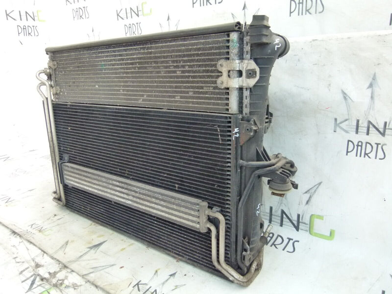 AUDI Q7 VW TOUAREG 2.5 3.0 TDI AIR CON A/C CONDENSER & COOLING FAN RADIATOR