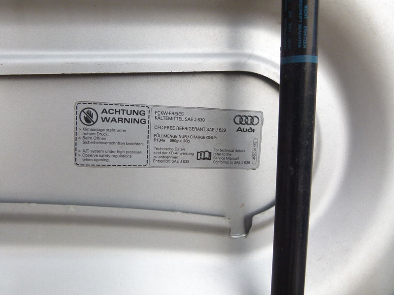 AUDI A6 C6 4F 2004-2011 GENUINE BONNET HOOD PANEL in SILVER