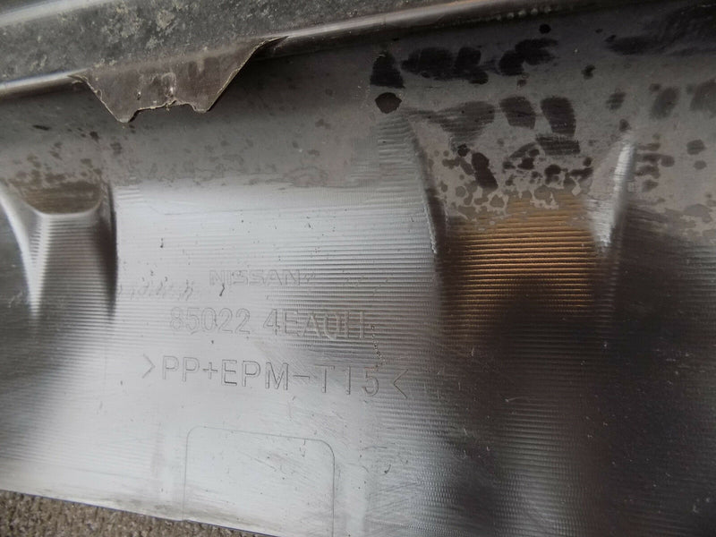 NISSAN QASHQAI 2014 2015 2016 GREY REAR BUMPER GENUINE 85022-4EA0H (A2417)
