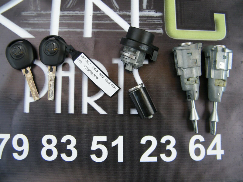 F Skoda Citigo 2011-2015 Key Set Door Lock Ignition Switch Fuel Cap Lock