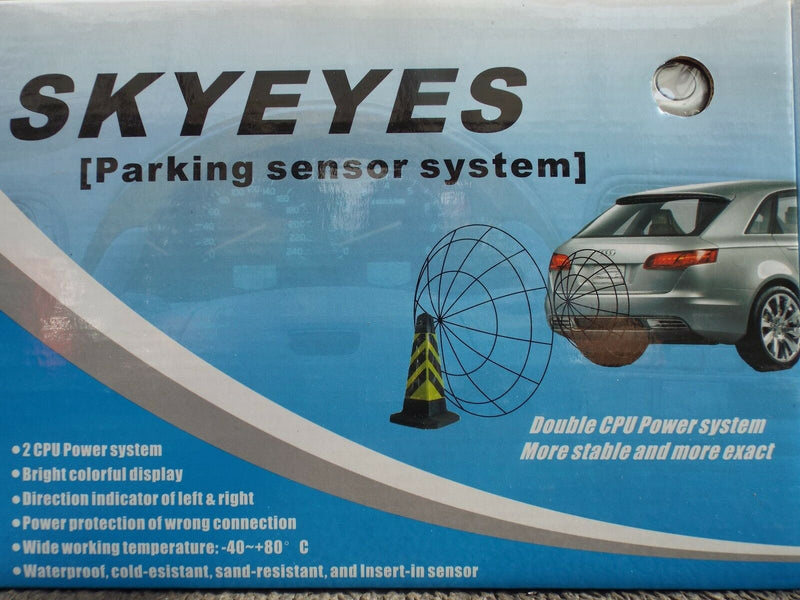 Full Set Rear Parking Sensors Reversing Led Display Pdc Silver
