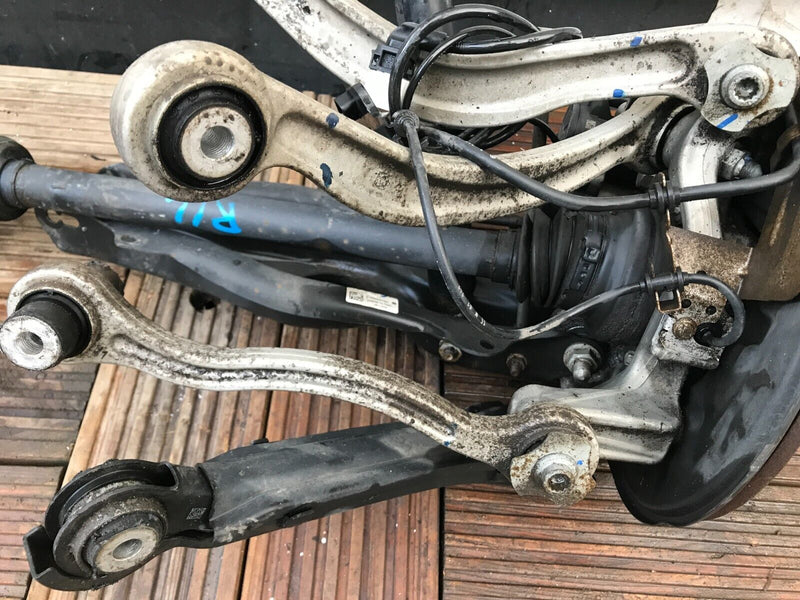 MERCEDES W205 LEFT SIDE REAR LEG 5x WISHBONE, DRIVESHAFT HUB, CALIPER GAS STRUT