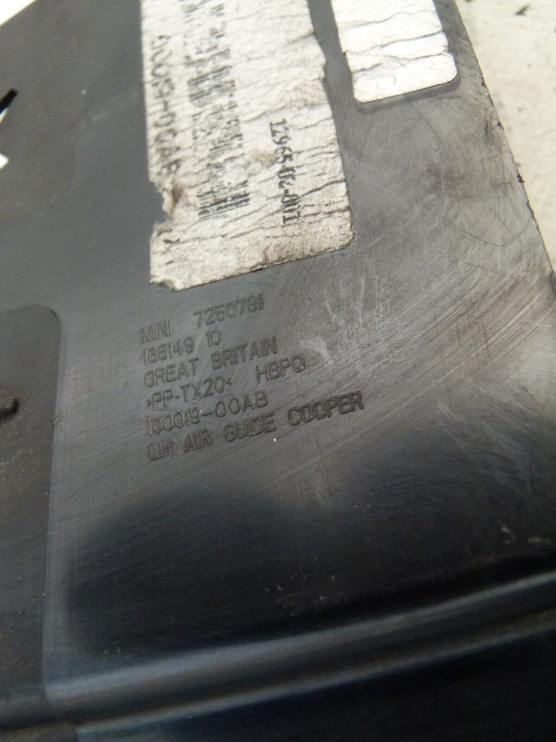 MINI COUNTRYMAN R60 2010-2014 FRONT BUMPER LEFT AIR DUCT GENUINE 7250781